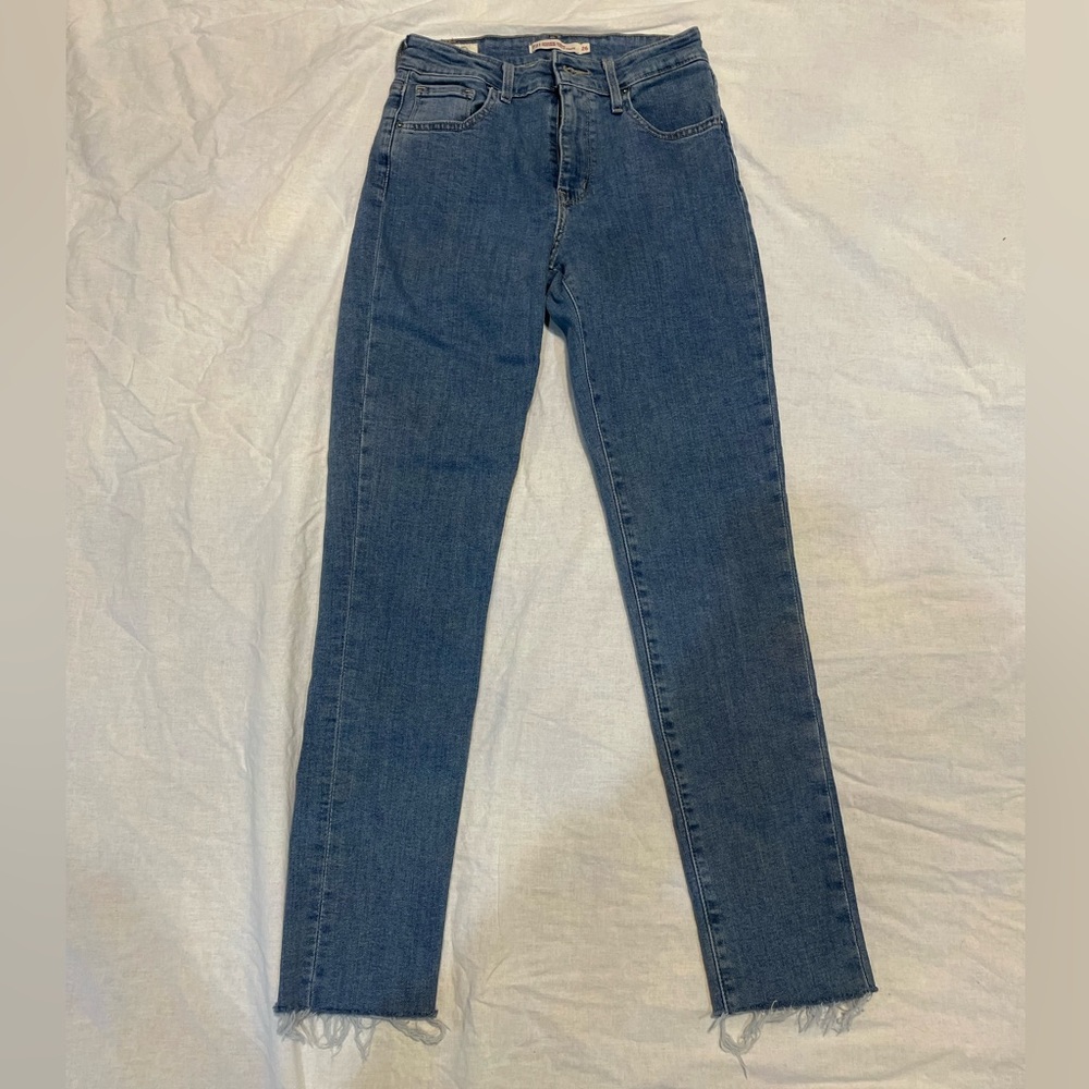 721 High rise skinny Medium/light Wash Levi jeans